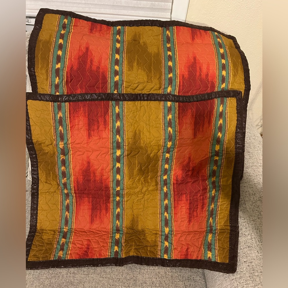 Southwestern Style 2 Standard Pillow Shams Boho 20x26” SCENT-SATION EL RANCHO